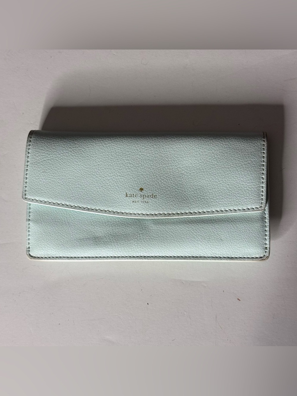 Kate Spade  Light Blue Leather Continental Wallet